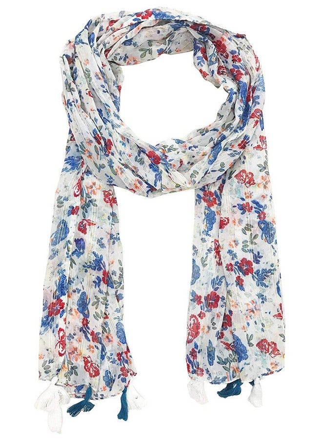 V3E Printed Combo Scarfs for Girl's, Ladies and Women Light Weight and Soft Poly Cotton Fabric Scarves (Multicolor,S03-(Pack of 6) - Image 3