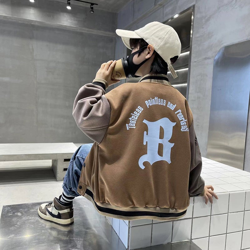 Children's Baseball Uniform Jacket Girls Autumn Clothing 2025 New Boys Tops Baby Spring and Autumn Kidsren's Clothing - Image 4