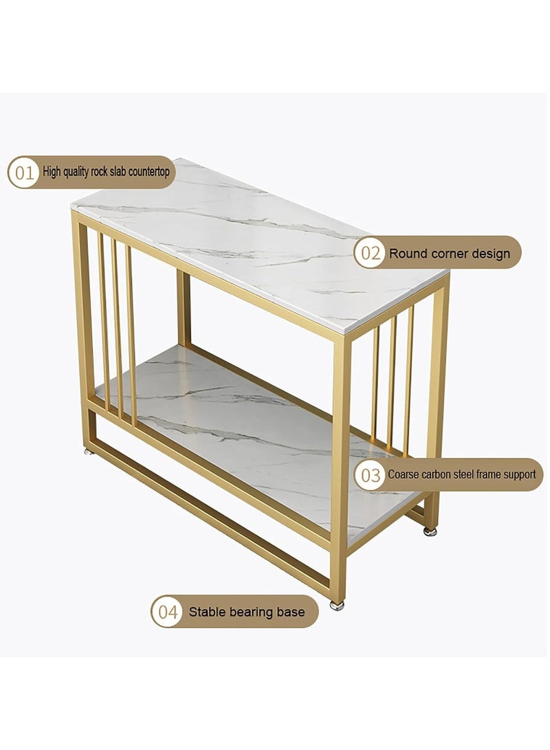 DubaiGallery طاولة صغيرة حديثة فاخرة خفيفة للغرفة المعيشية في شقة صغيرة، أثاث خشبي مبتكر متعدد الوظائف - Image 3