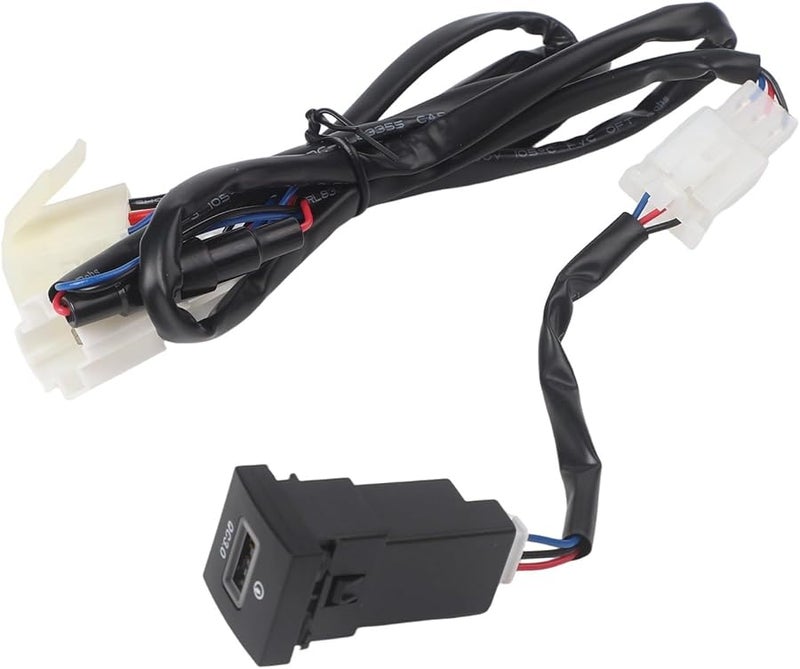 شاحن USB سريع للسيارة متوافق مع QC 3.0 لسيارات GTI R Line MK5 MK6 موديلات 2006-2012 12V أسود ABS - Image 1
