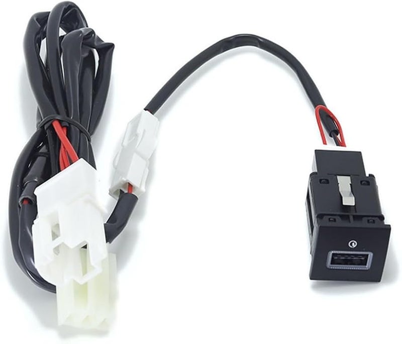 شاحن USB سريع للسيارة متوافق مع QC 3.0 لسيارات GTI R Line MK5 MK6 موديلات 2006-2012 12V أسود ABS - Image 3