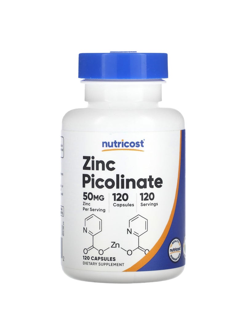 Zinc Picolinate, 50 mg, 120 Capsules