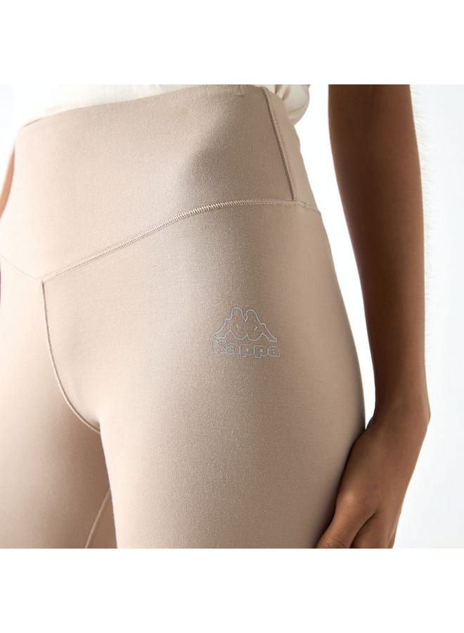 Kappa Kappa Logo Print Leggings with Elasticated Waistband  - Image 4