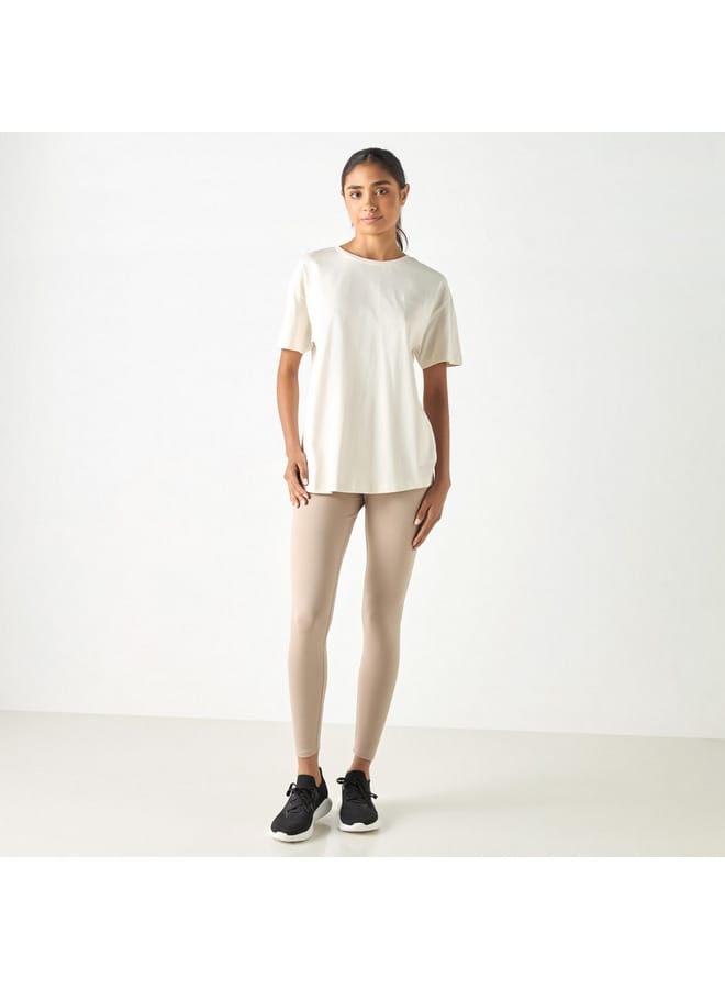 Kappa Kappa Logo Print Leggings with Elasticated Waistband  - Image 2