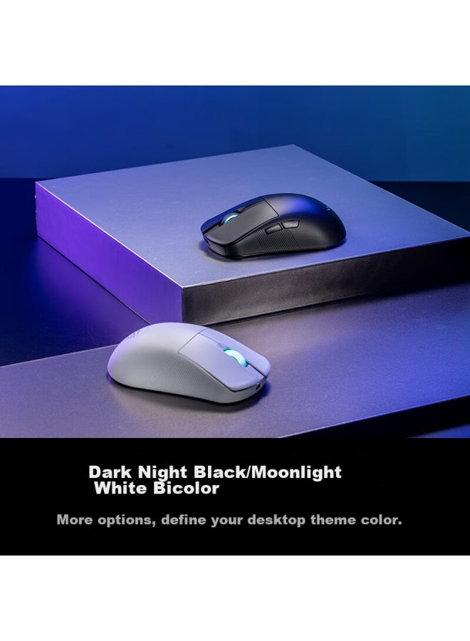 ROG Rog Dragon Scale Ace Mini Wireless Tri-mode Gaming Mouse With Aimpointpro Optical Sensor, Professional E-sports Hand-shaped Design, Supports Wireless 8k, Lightweight 49g, Moonlight White  - Image 2