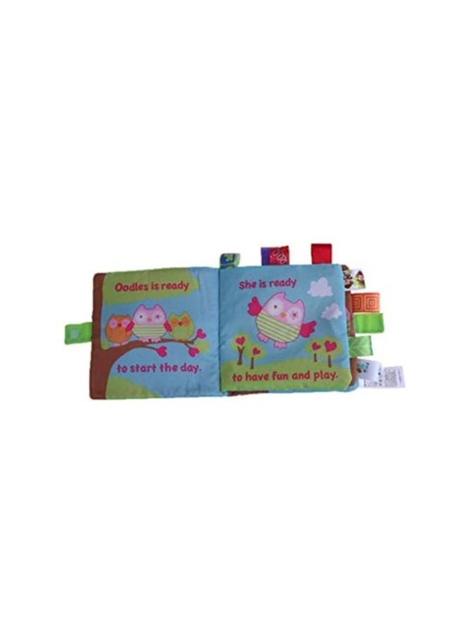 JJOVCE - Owl Story Cloth Books, Baby'S First Non-Toxic Fabric Soft Book Set Crinkle,Colorful,Squeak,Rattle Rustling Sound Activity Learning Toys For Toddler, Infants And Kids - Image 1