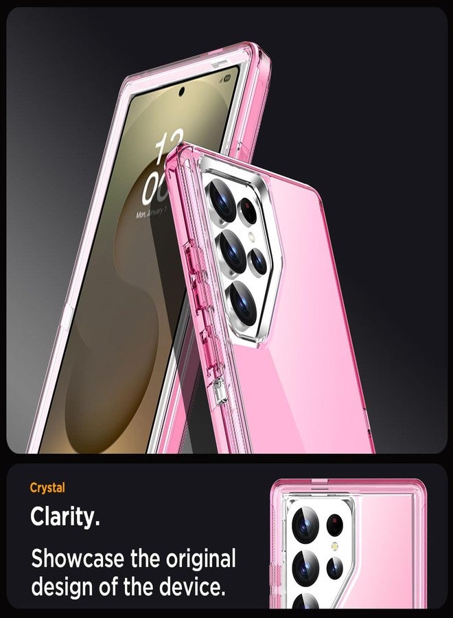 ايه اي كيس جراب AICase لهاتف Samsung Galaxy S25 Ultra شفاف 3 في 1 حماية شديدة التحمل من السقوط هيكل كامل متين مقاوم للصدمات/الغبار غطاء عسكري قوي ومتين مكون من 3 طبقات لهاتف Galaxy S25 Ultra 6.9 بوصة_2 - Image 3