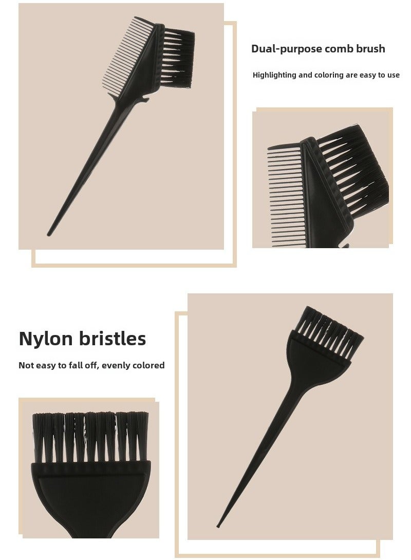 Goolsky 5pcs Blending Hair Teasing Comb Mixing Bowl Set Hair Color Set Salon Hair Coloring Tool Hair Color Kits Five Piece Set Wash The Dishes Suite Boutique Bowl Cover Plastic Dye - Image 4