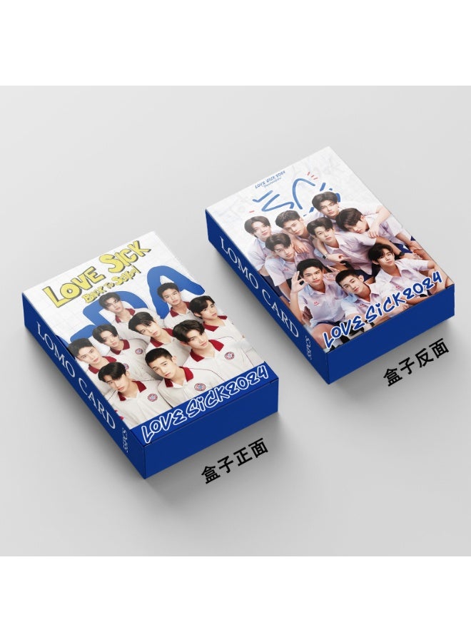NIBEMINENT 55 Pcs Thai TV Drama LoveSick 2024 Lomo Cards Card For Fans Collection Gifts - Image 2