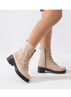 Boot Mid Heels Suede With Flower - Beige E-16 - pzsku/ZD542BB00036A9C88A6F6Z/45/_/1740413706/9c08949d-dbbd-48fb-a342-d2935ff880d3