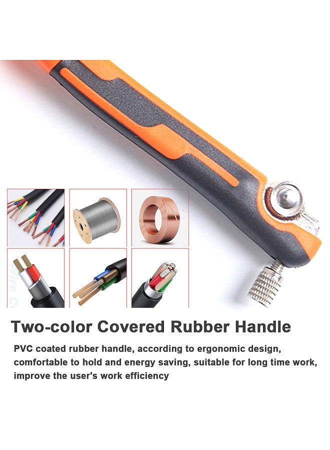 Practical Wire Stripper Professional Wire Stripping Tool Portable Electric Cable Cutter Electrician Crimping Pliers with Metal Locking Buckle  - Image 2