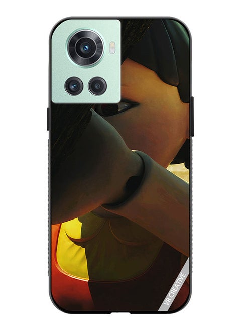Protective Case Cover For OnePlus 10R Squid Game Girl Statue Design Multicolour