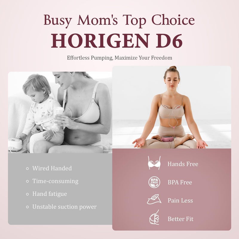 HORIGEN D6 Hands-Free Electric Breast Pump - Image 4