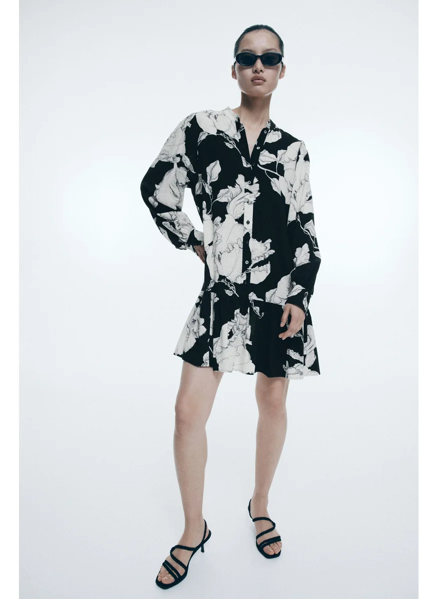 H&M Patterned Viscose Dress