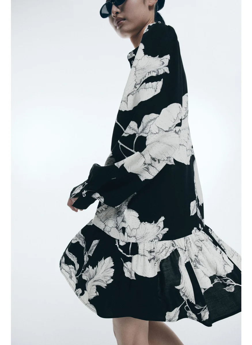H&M Patterned Viscose Dress
