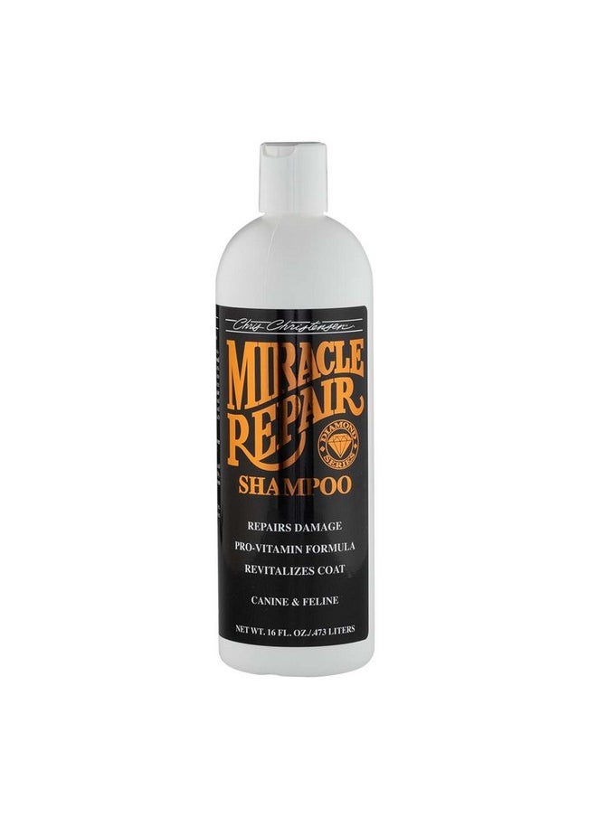 Chris Christensen Chris Christensen Diamond Series Miracle Repair Dog Shampoo, Groom Like a Professional, Pro-Vitamin Formula, Made in The USA, 16 oz  - Image 1