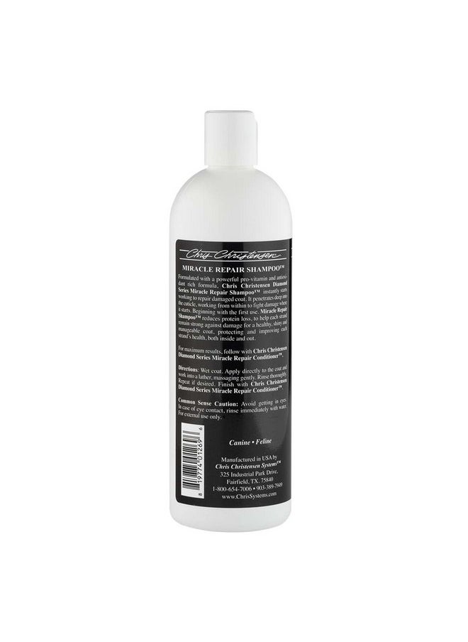 Chris Christensen Chris Christensen Diamond Series Miracle Repair Dog Shampoo, Groom Like a Professional, Pro-Vitamin Formula, Made in The USA, 16 oz  - Image 2