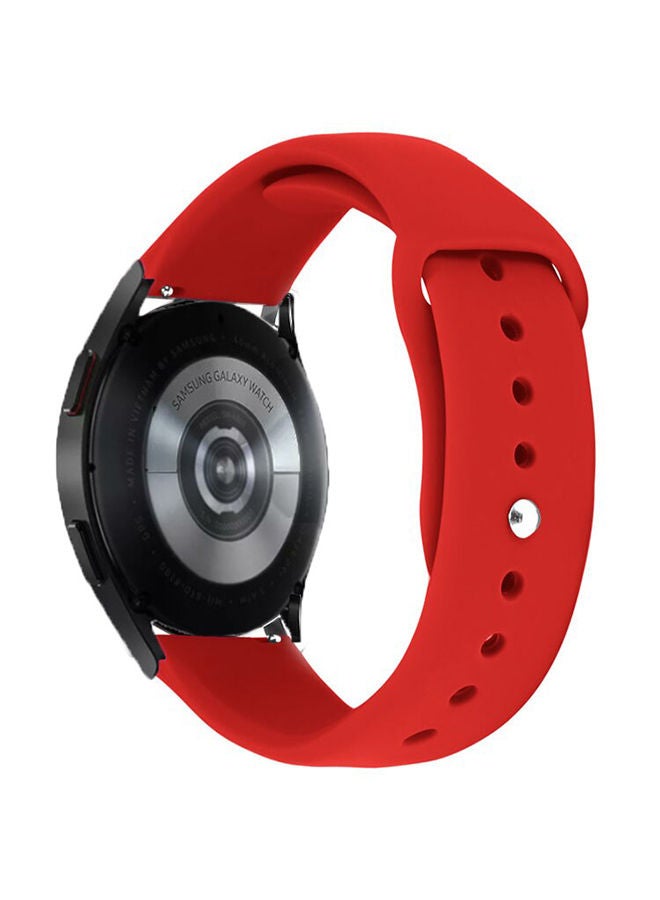 O Ozone Silicone Watch Band Compatible With Samsung Galaxy Watch 3 45mm / Galaxy Watch 46mm / Gear S3 Frontier / Classic / Watch GT 2 46mm Bands Soft Silicone Smart Watch Wristband - Red - Image 2