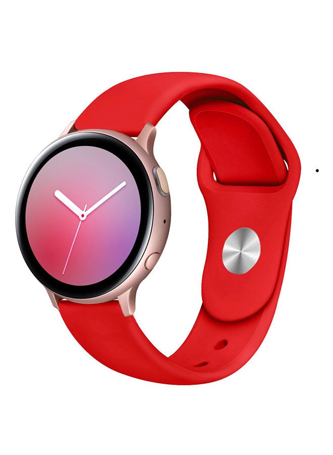 O Ozone Silicone Watch Band Compatible With Samsung Galaxy Watch 3 45mm / Galaxy Watch 46mm / Gear S3 Frontier / Classic / Watch GT 2 46mm Bands Soft Silicone Smart Watch Wristband - Red - Image 1