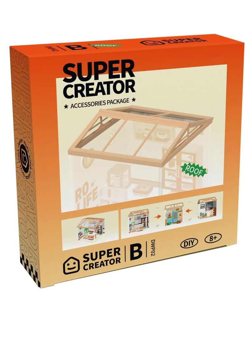 Robotime Rolife Super Creator DIY Miniature House Kit Roof - Image 3