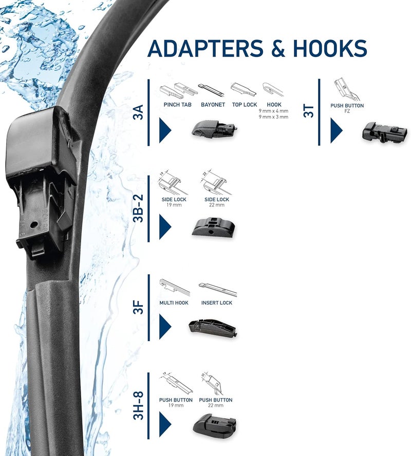 HELLA شفرة مساحات هلا 358054301 30 بوصة كلينتيك - Image 4