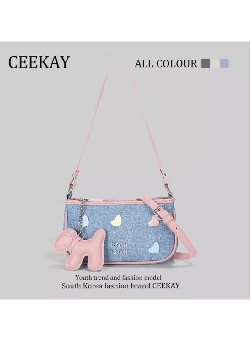 سيكاي حقيبة كتف عصرية ذات قوام متقدم - Image 1