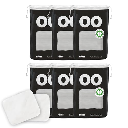 Love Noobs Baby Cotton Pads for Diaper Change by LoveNoobs, 360 Count, Ultra Soft 100% Organic Extra Large Cotton Pads for Baby Sensitive Skin, Lint-Free, Premium Jumbo Size, GOTS Certified - Image 1