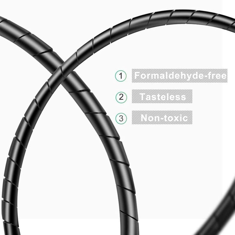 AGPtek Cable Sleeve, Cable Protection Tube 12-25 mm, 6 m Organiser Cable Duct, Cable Cover Protection, Flexible Cable Tangle Protection, Black - Image 3