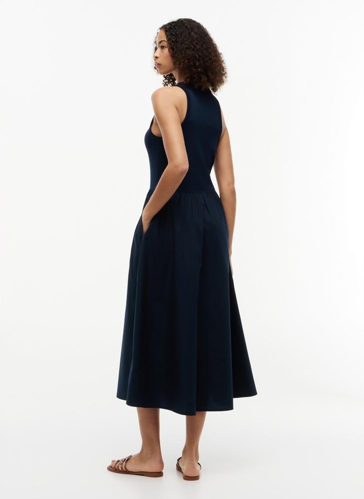 TOMMY HILFIGER Gold-Tone Button Sleeveless Maxi Dress - Image 2