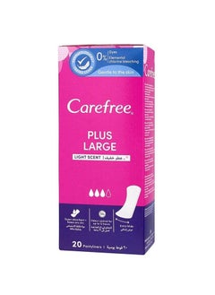 Carefree Plus large daily pads with a light Scent, 20 pads  - Image 1