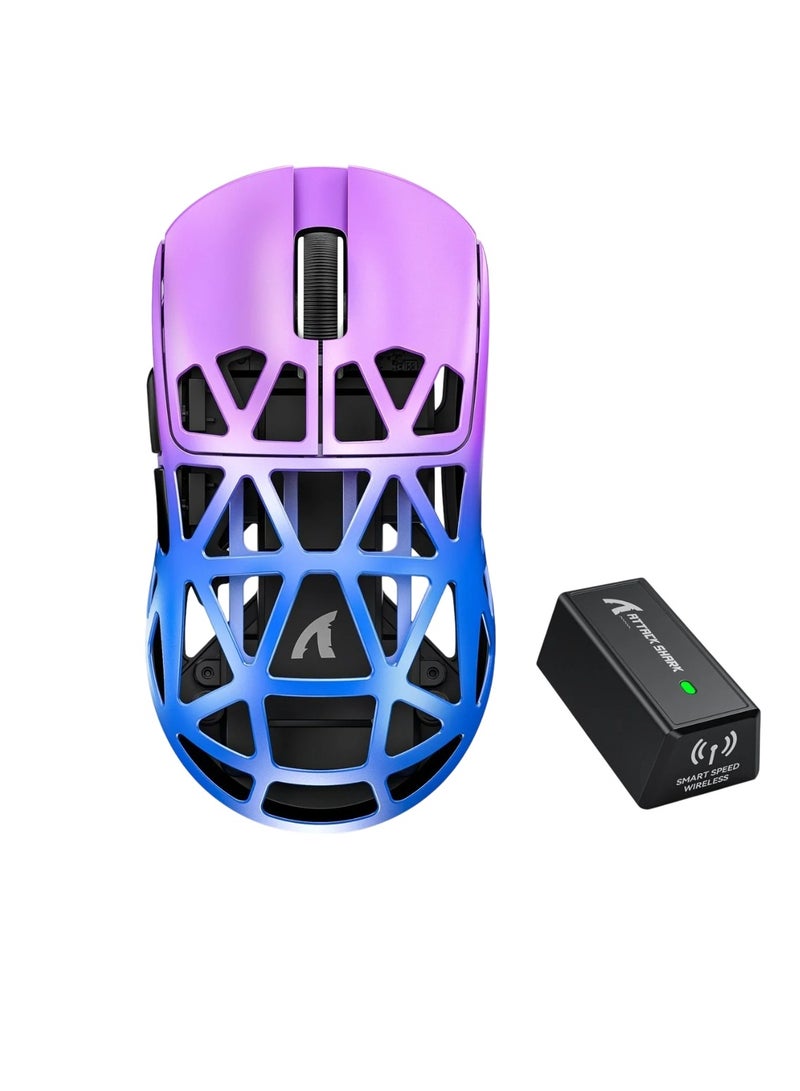 Attack Shark R2 Magnesium Alloy Wireless Mouse, 8k Fast And Accurate Gaming Mouse, Compact And Lightweight Bluetooth Mouse, Elegant Design Computer Mouse With Three Modes, (1pc, Multicolour) - Image 1