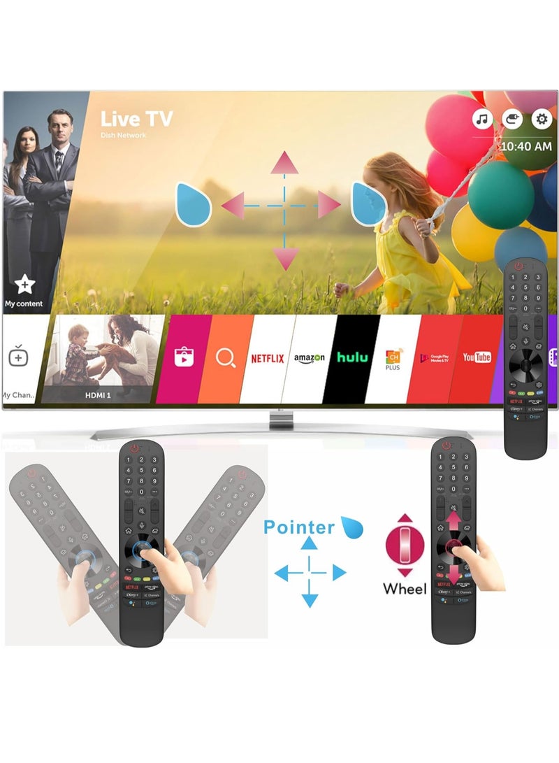 ELTRAZONE Replacement LG Magic Remote Control with Voice Control and Pointer. Compatible with LG TV Models Made in 2022 to 2016. LG MR22GN GA/21/19/18 MR650 AKB75855501 Remote. With 1 Year Warranty with battery - Image 4