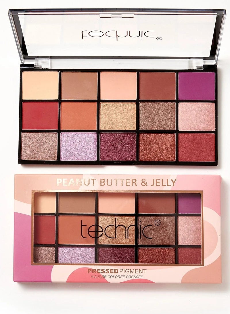 تكنيك X 15 لوحة ظلال العيون زبدة الفول السوداني والجيلي - Image 1