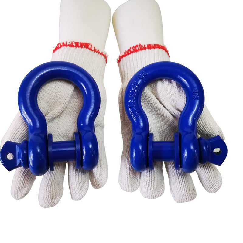Acando Store Pack of 2 D-Ring Shackle Isolators with 4 Pieces Washer for 0.75 Inch Gear Design - Fits Standard 3/4" Shackle, Protects Bumper, Reduces Rattling (Blue0) - Image 3