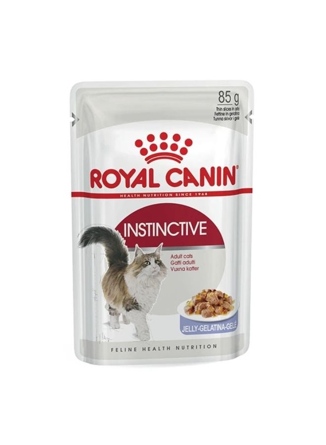 ROYAL CANIN Feline Health Nutrition Instinctive Adult Cats Jelly Cat Wet Food Pouch 85g 