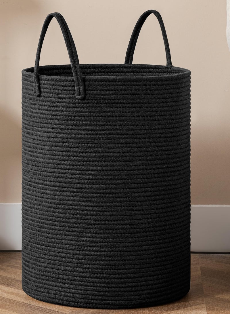 38 x 50cm Laundry Basket Black（58L）