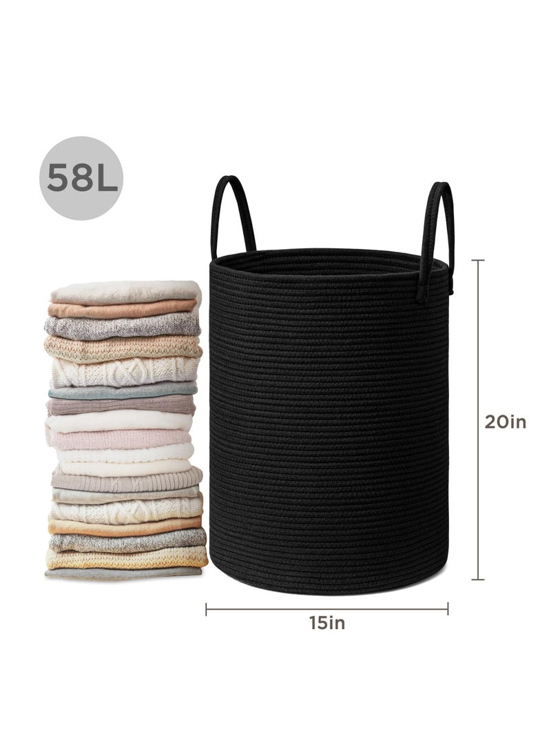Anmi - 38 x 50cm Laundry Basket Black（58L） - Image 1