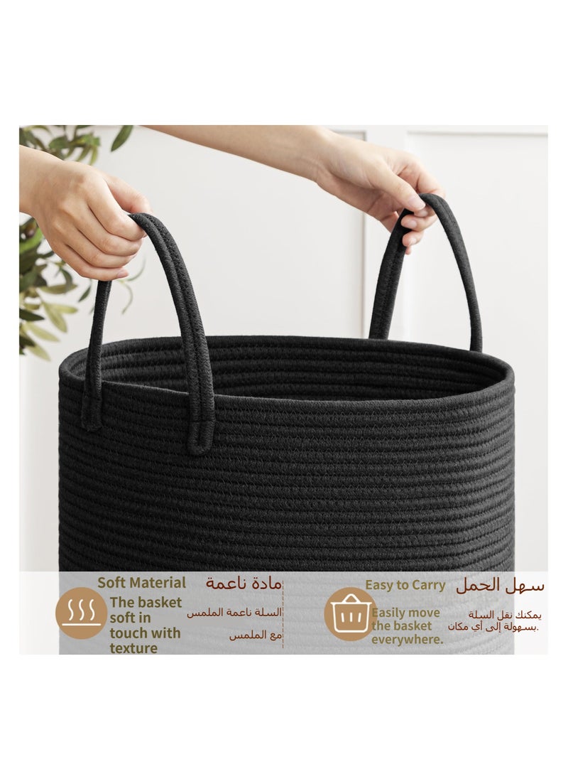 Anmi - 38 x 50cm Laundry Basket Black（58L） - Image 1
