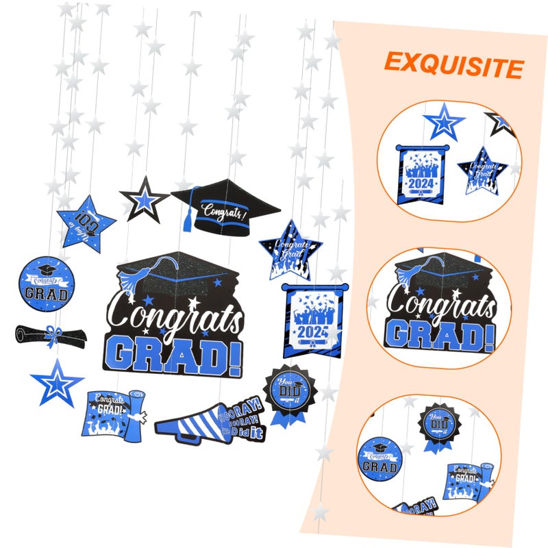 12 Pcs Graduation Party Decorations Backdrop Hanging Decor For Photo Stage Ceremony - Image 3