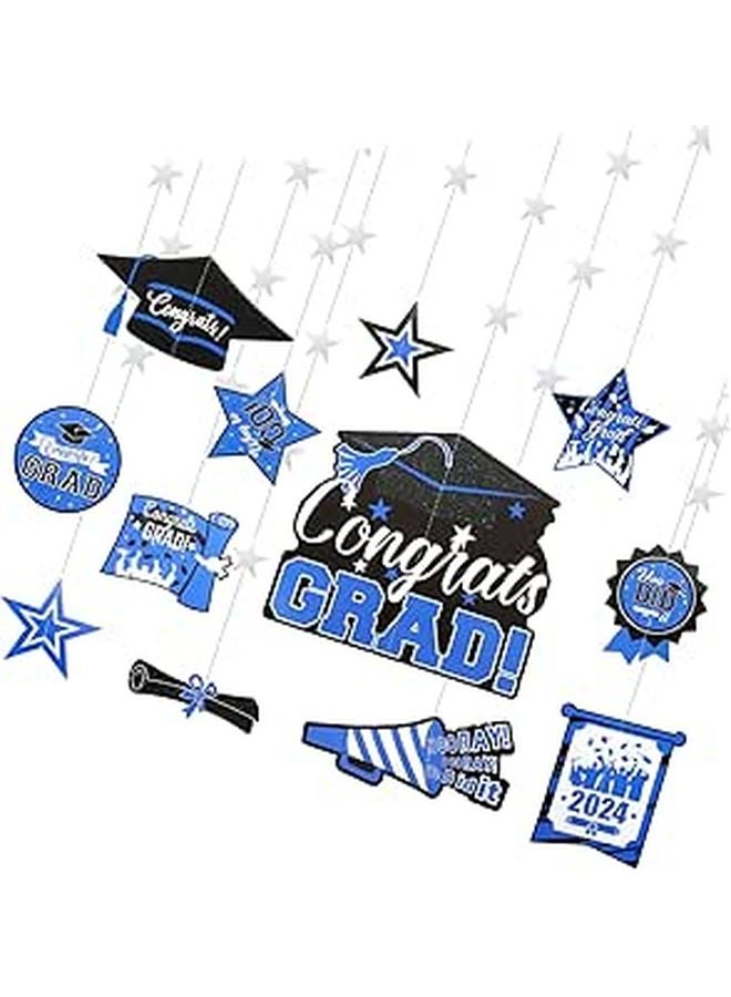 12 Pcs Graduation Party Decorations Backdrop Hanging Decor For Photo Stage Ceremony - Image 1