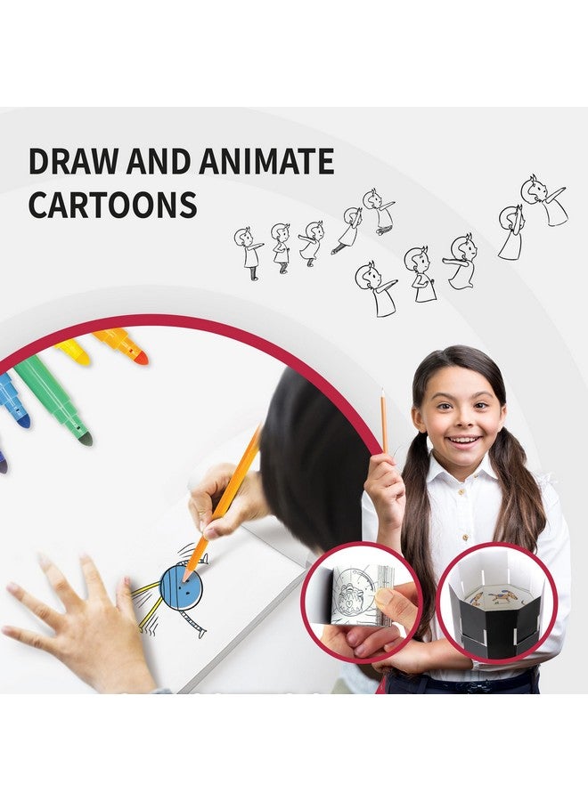 SpiceBox Flip Book Animation Cartoon Drawing Kit for Kids, Learn How to Draw, Children's Arts and Crafts Coloring Activity Set for Young Artist, Petit Picasso, 13 Dynamic Projects - Image 4