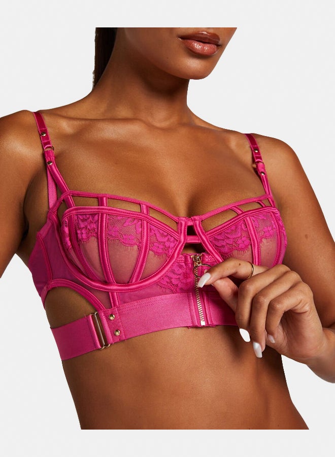 hunkemoller Sable Non-Padded Longline Underwired Bra  - Image 4