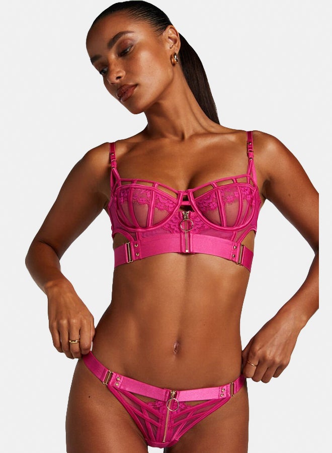 hunkemoller Sable Non-Padded Longline Underwired Bra  - Image 3