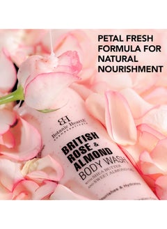 Botanic Hearth Botanic Hearth British Rose and Almond Body Wash with Shea Butter Sweet Almond Oil Moisturizing Body Wash for Softer Smoother Skin Sulphate and Paraben Free Shower Gel for Men and Women 245ml  - Image 3