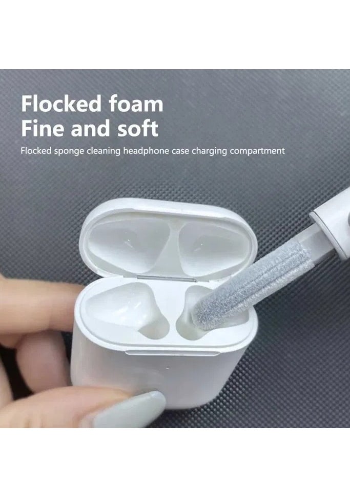 Generic - Cleaning Soft Brush Cleaner 3-In-1 Multi-Function Cleaning Tool For Airpods Multi-Function Cleaning Pen Soft Brush For Bluetooth Earphones Case Cleaning Tools - Image 1