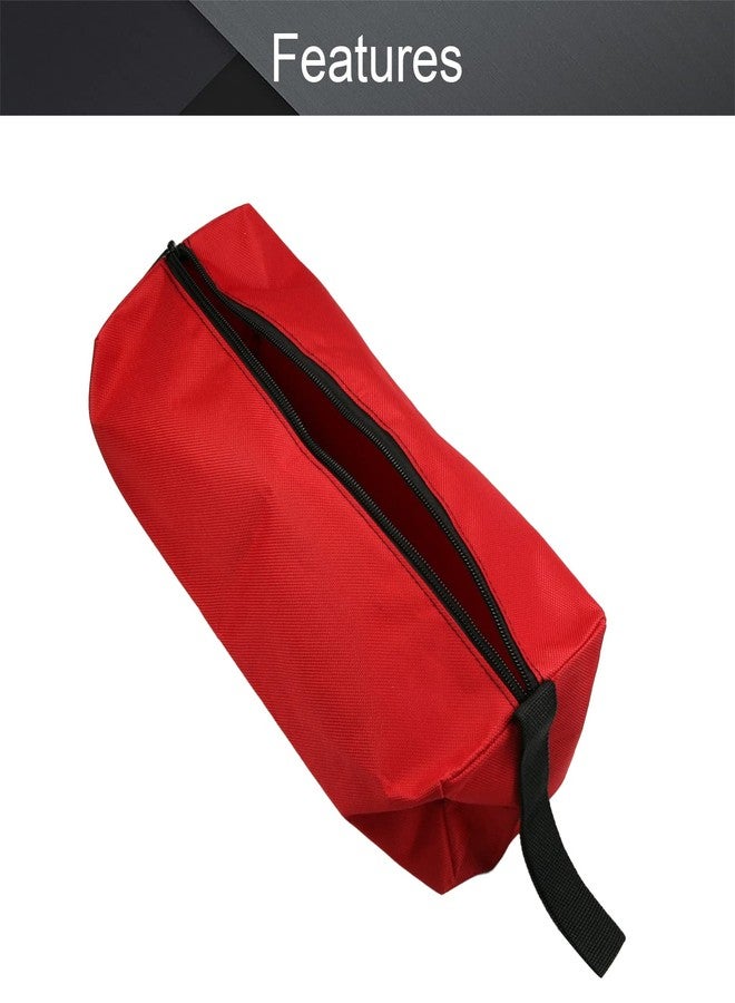 اتول مارت حقيبة أدوات احترافية من يوتول مارت، جيوب أدوات من قماش أكسفورد، منظم أدوات شديد التحمل، حزام عمل قابل للتعديل بالكامل، مقاوم للماء، حقيبة عمل واقية، لون أحمر كبير - Image 3
