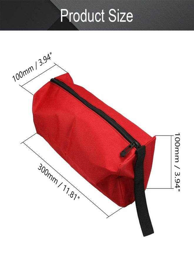 اتول مارت حقيبة أدوات احترافية من يوتول مارت، جيوب أدوات من قماش أكسفورد، منظم أدوات شديد التحمل، حزام عمل قابل للتعديل بالكامل، مقاوم للماء، حقيبة عمل واقية، لون أحمر كبير - Image 2