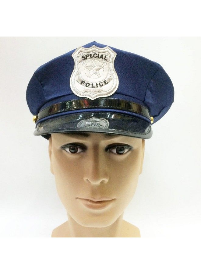BinaryABC Halloween Police Hat Badge Officer Hat Cop Hat Halloween Cosplay Party Accessorieshalloween Performance Costumes - Image 3