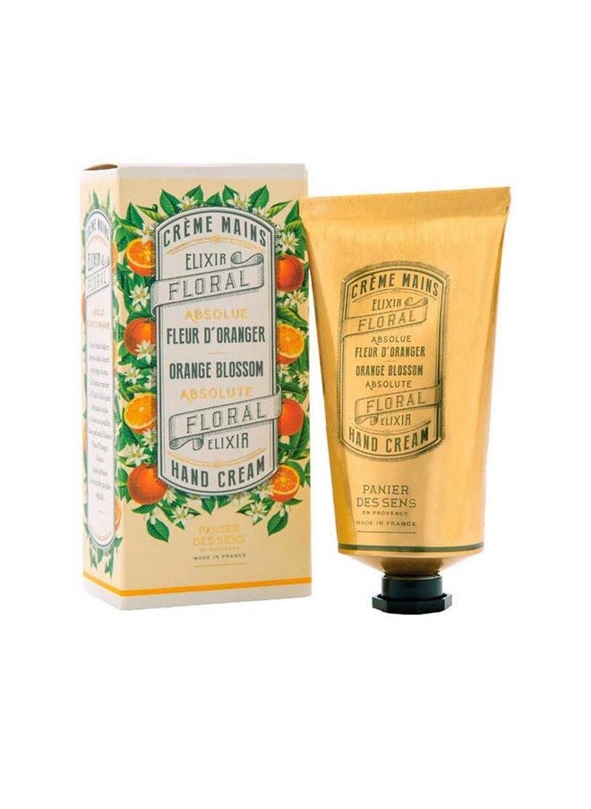 PANIER DES SENS - Orange Blossom Hand Cream For Dry Cracked Hands With Olive Oil Made In France 96% Natural Hand Moisturizer 2.6Floz/75Ml - Image 1