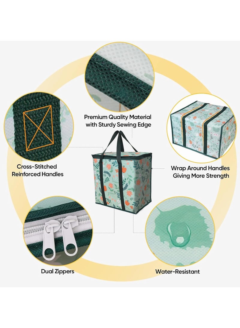 CMGTYYD Cooler Bag, 40x25x40cm Picnic Bag for Food Storage, Compact Cooler Bags with Insulation, Lightweight Leakproof Lunch Bag for Office School Beach Camping Outdoor - Image 4